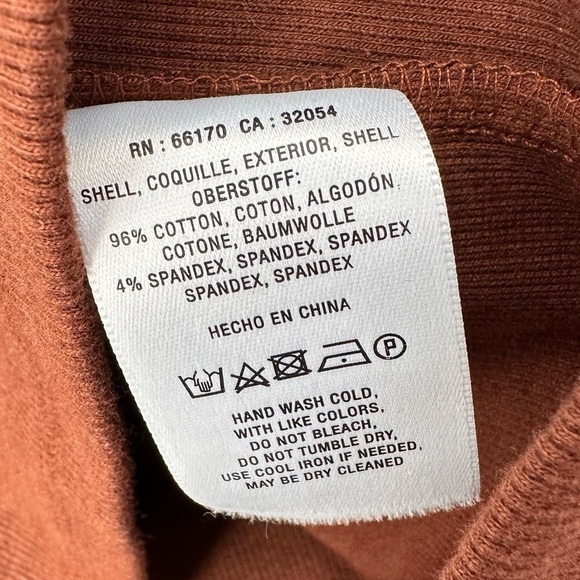 Anthropologie Maeve Ribbed Cut Out Longsleeve Top Size Medium - Picture 4 of 5